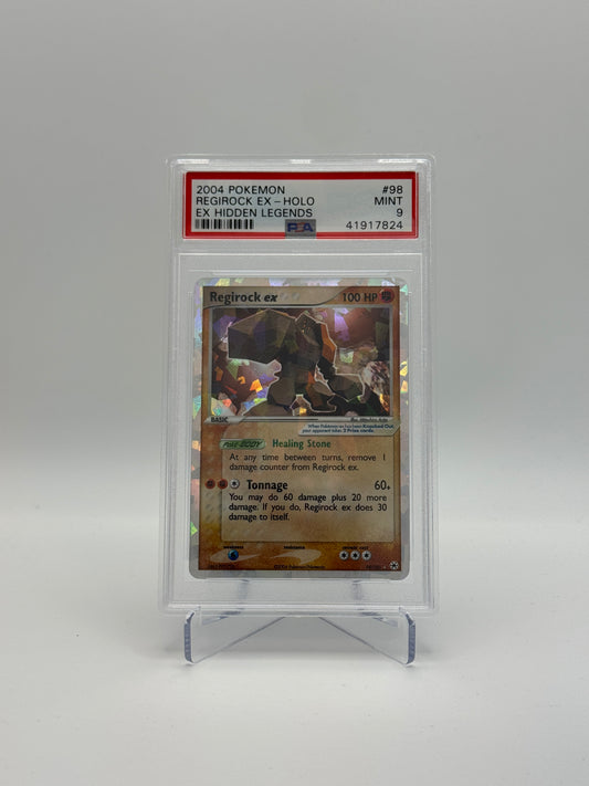 PSA 9 - Regirock ex 98/101 - Hidden Legends
