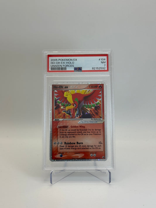PSA 7 - Ho-Oh ex 104/115 - Unseen Forces