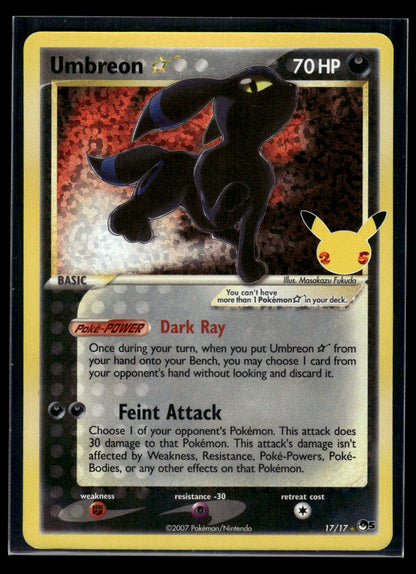 Umbreon Star 17/17 Celebrations: Classic Collection