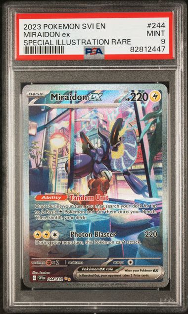 PSA 9 - Miraidon ex 244/198 - Scarlet & Violet