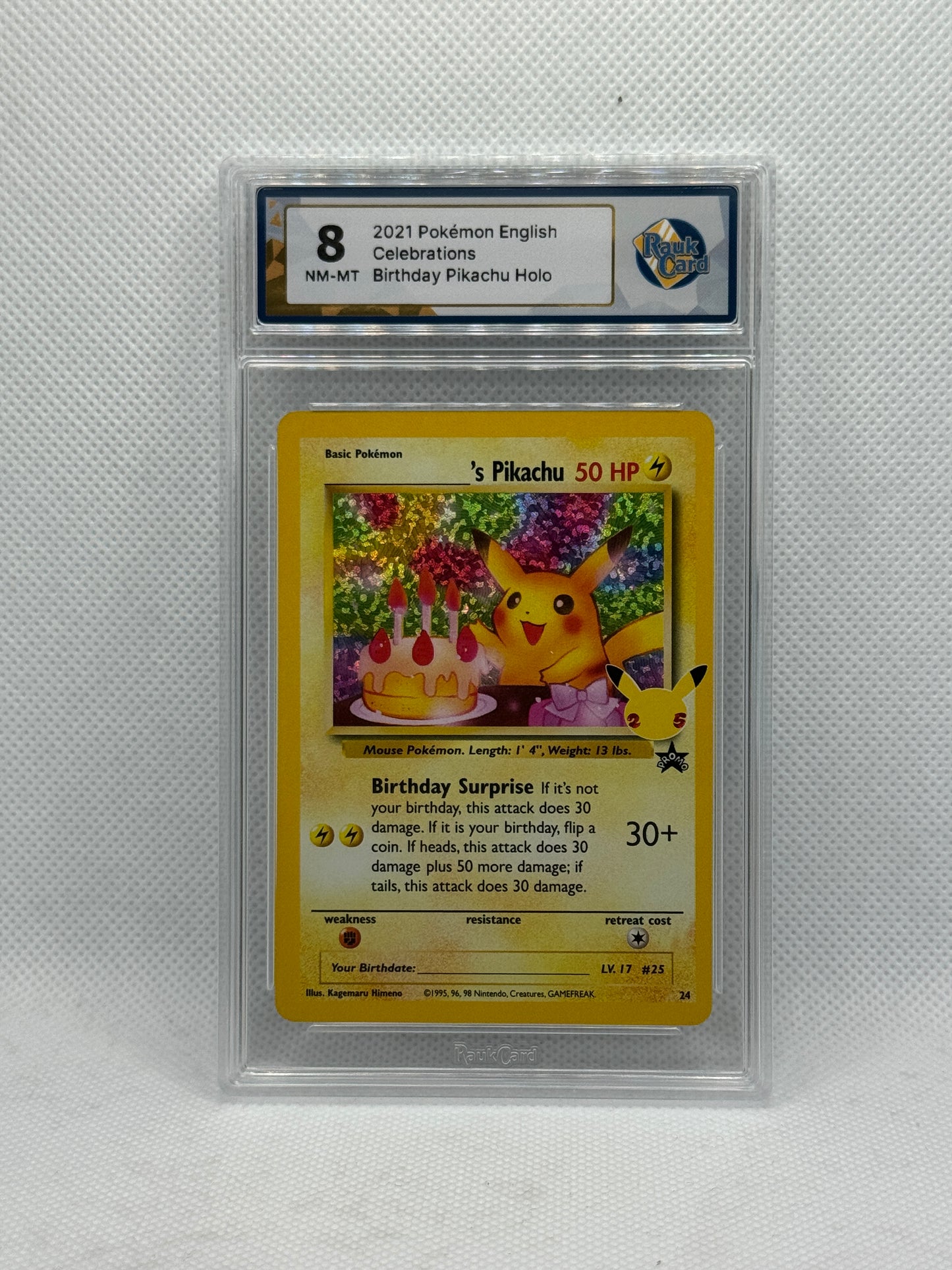 RC 8 - Birthday Pikachu WP24 - Celebrations