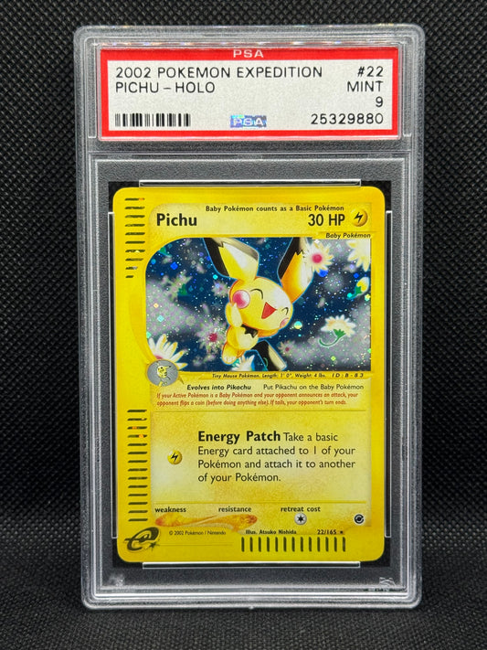 PSA 9 - Pichu 22/165 - Expedition