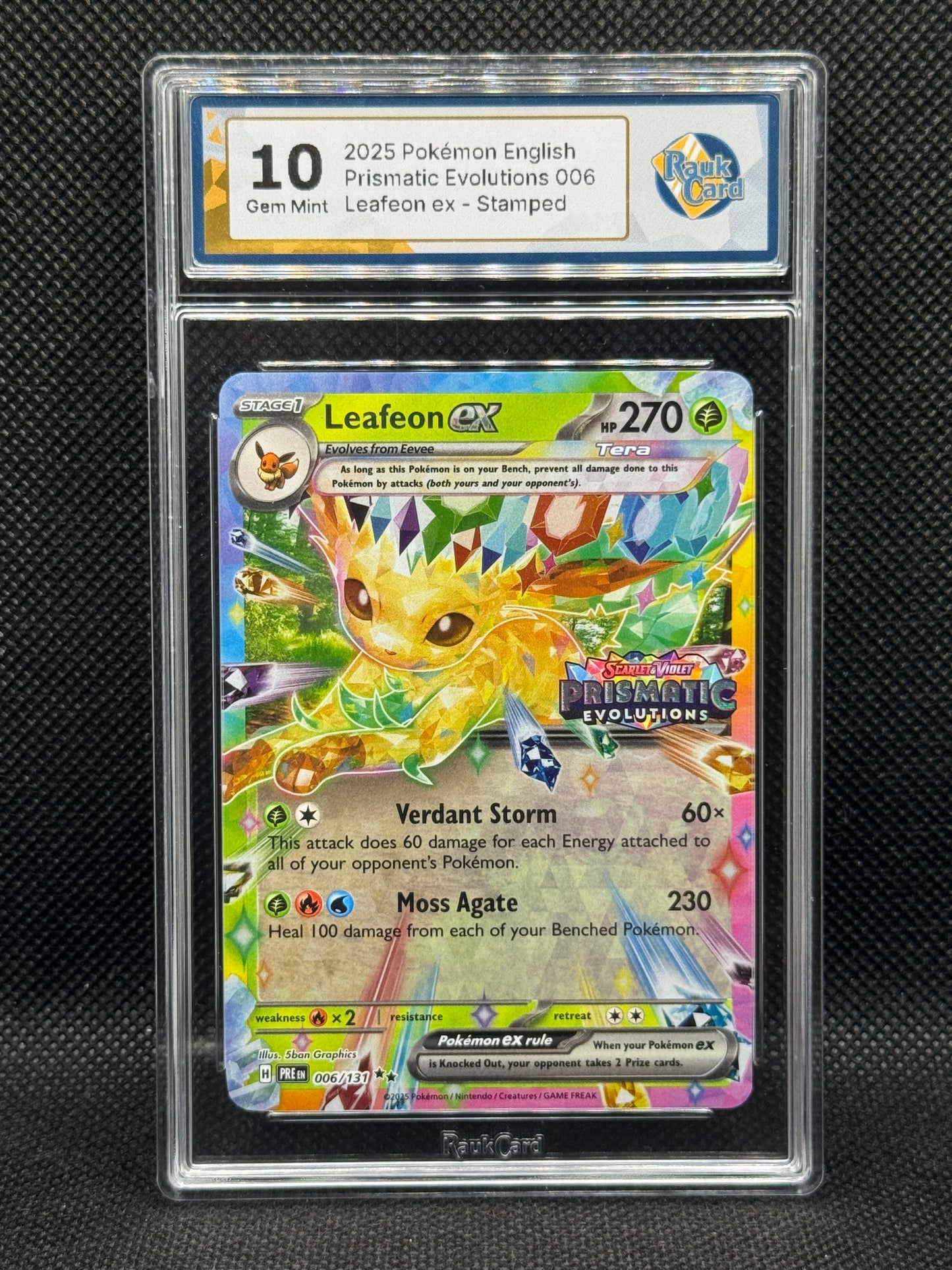 RC 10 - Leafeon ex 006/131 - Prismatic Evolutions - Stamped Promo