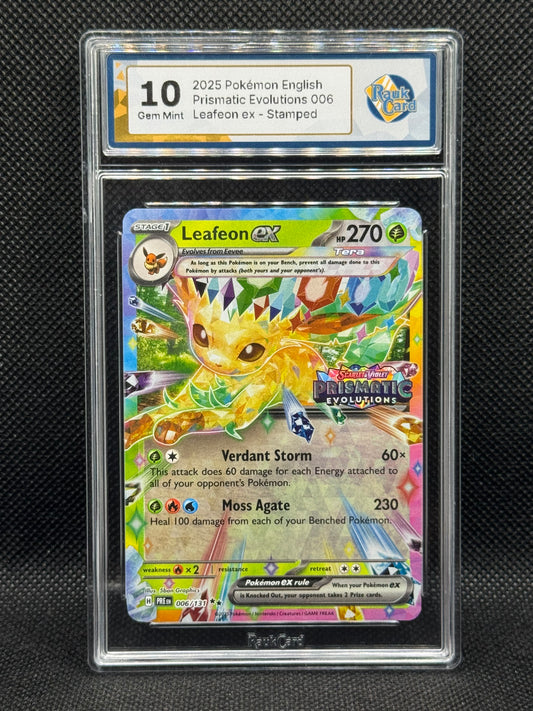 RC 10 - Leafeon ex 006/131 - Prismatic Evolutions - Stamped Promo