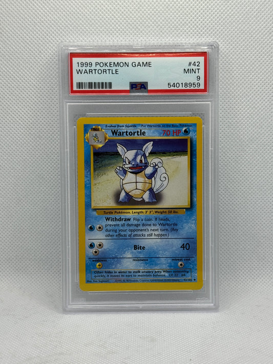 PSA 9 - Wartortle 42/102 - Base Set