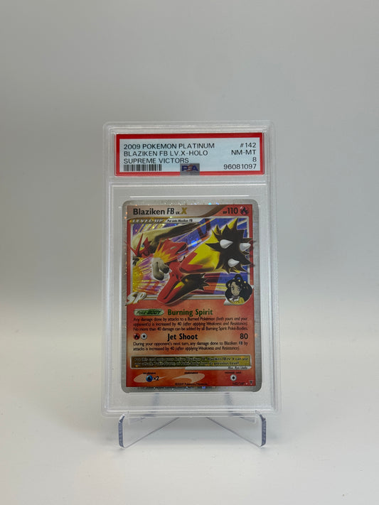 PSA 8 - Blaziken FB Lv. X 142/147 - Supreme Victors