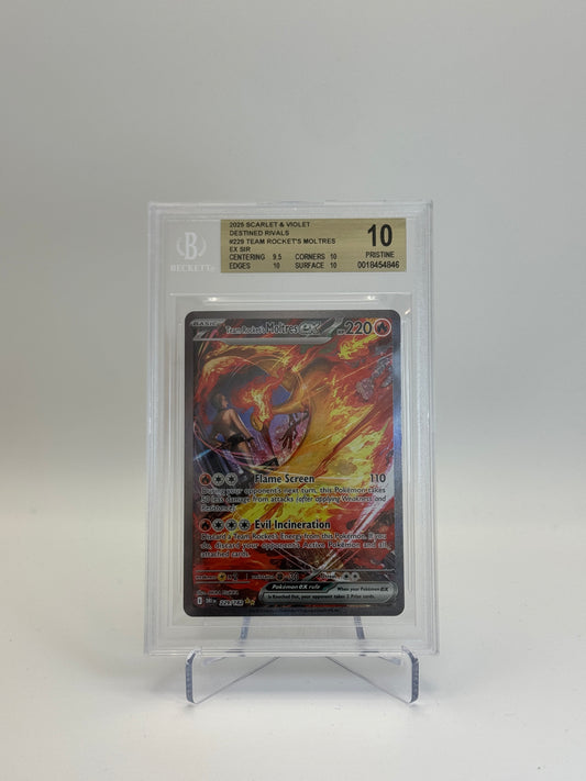 BGS 10 - Team Rocket's Moltres ex 229/182 - Destined Rivals