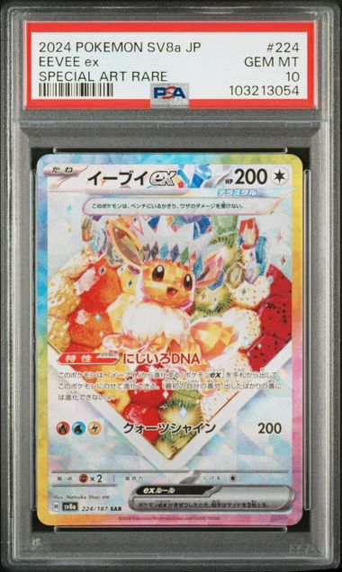PSA 10 - Eevee 224/187 - Terastal Festival ex / sv8a (1)