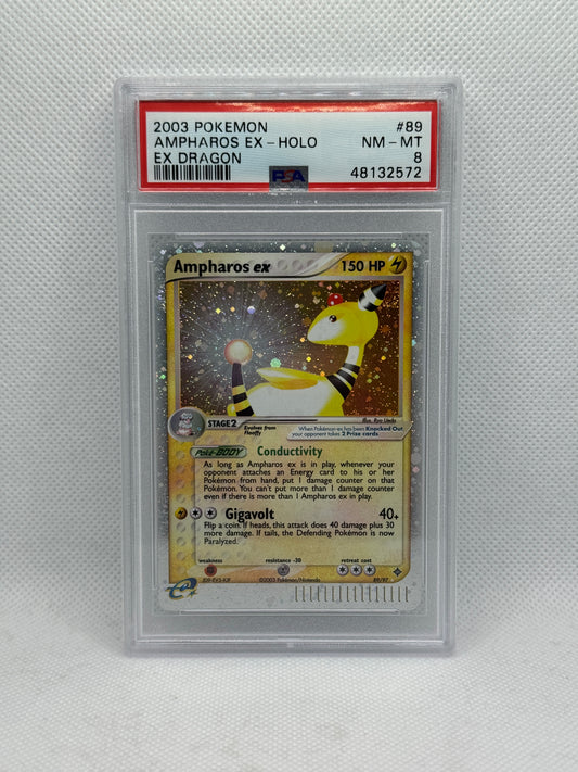 PSA 8 - Ampharos ex 89/97 - EX Dragon