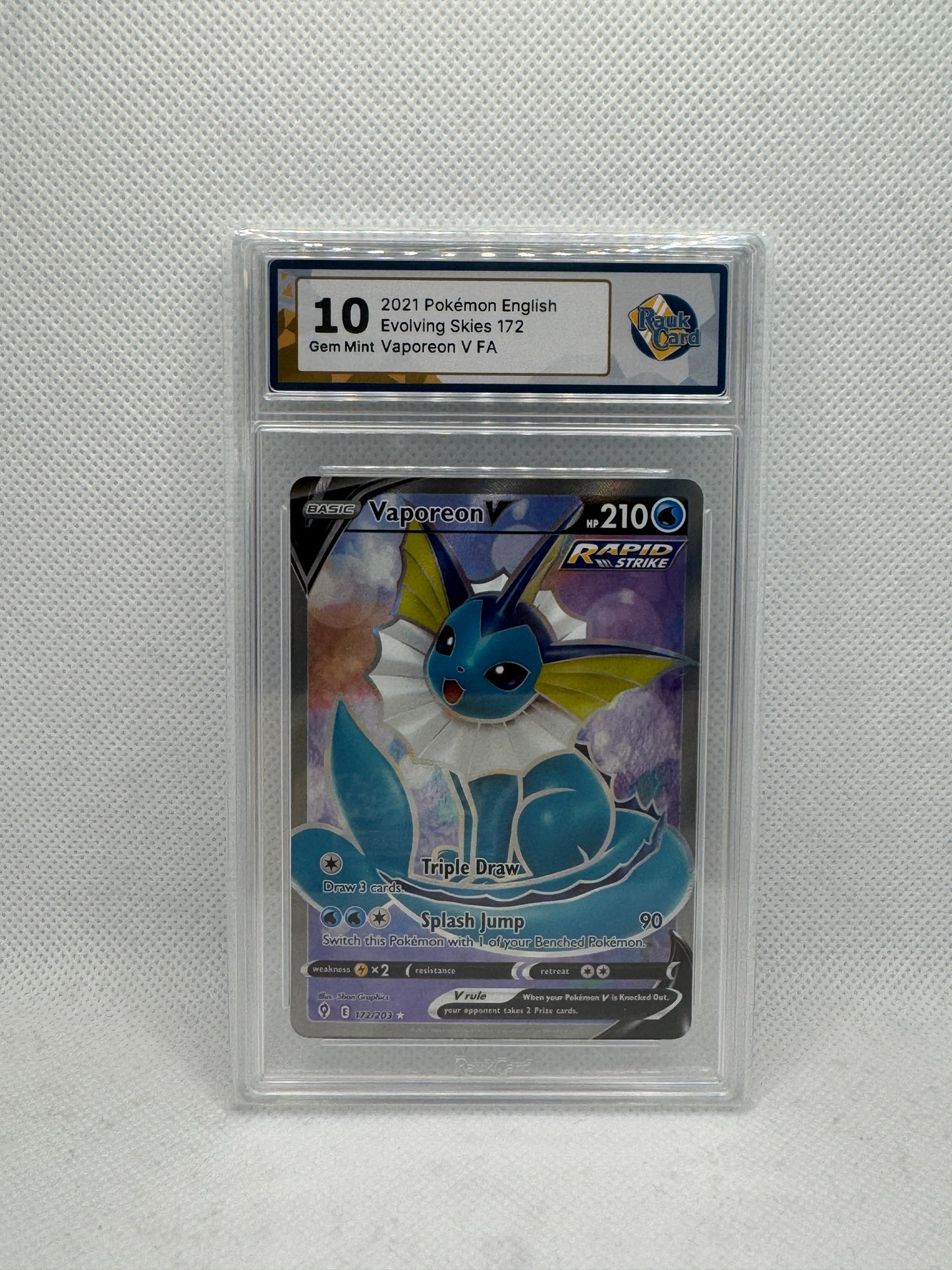 RC 10 - Vaporeon V 172/203 - Evolving Skies