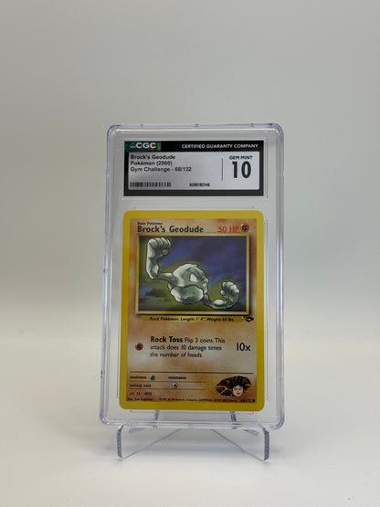 CGC 10 - Brock´s Geodude 68/132 - Gym Challenge