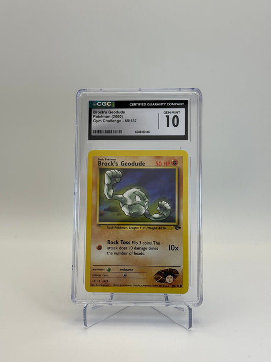 CGC 10 - Brock´s Geodude 68/132 - Gym Challenge