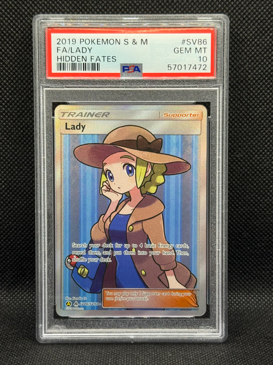 PSA 10 - Lady SV86/SV94 - Hidden Fates