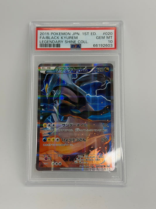 PSA 10 - Black Kyurem 020/027 - Legendary Shine Collection