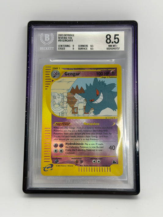 BGS 8.5 - Gengar Reverse Holo 10/144 - Skyridge