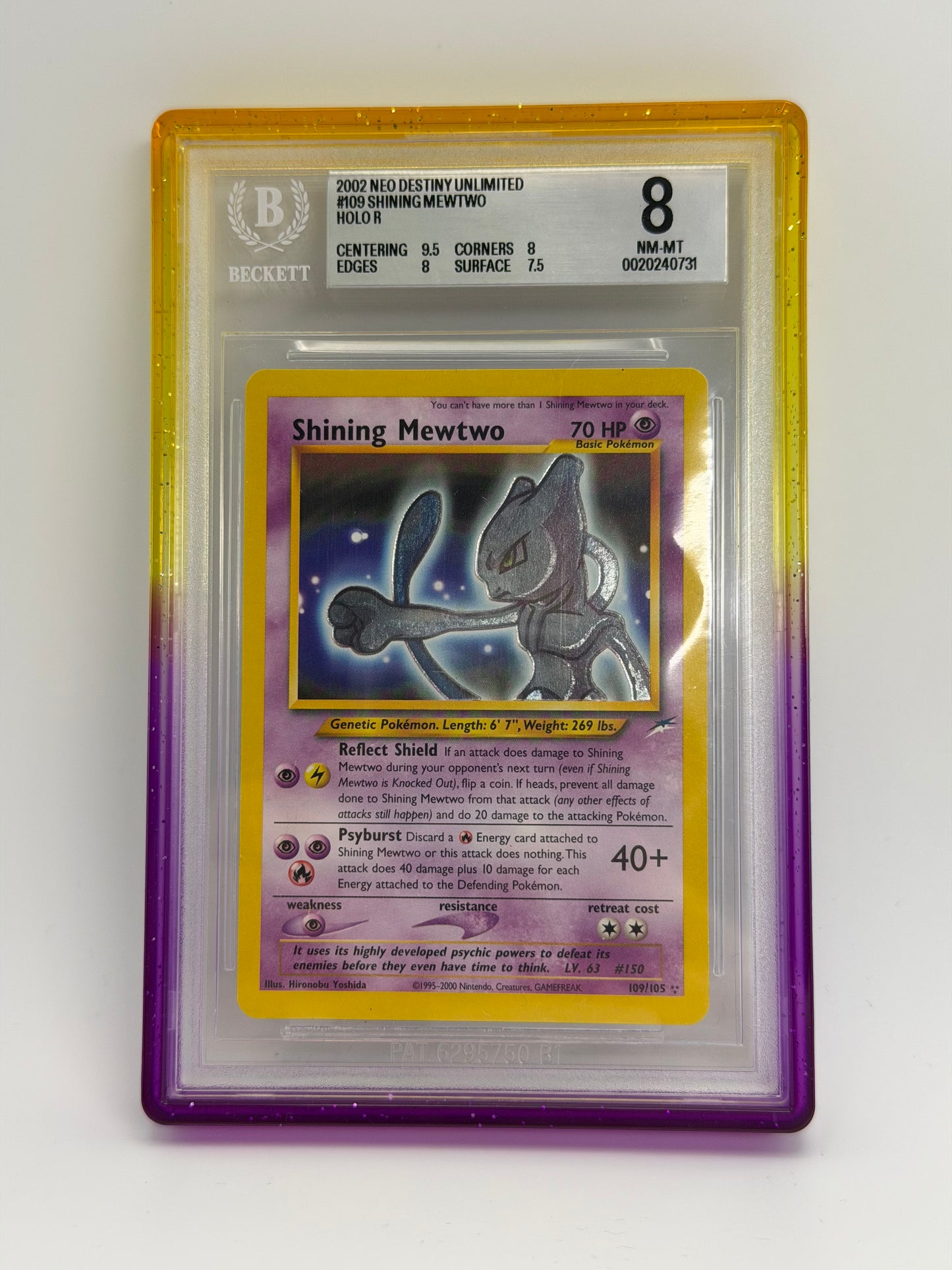 BGS 8 - Shining Mewtwo 109/105 - Neo Destiny