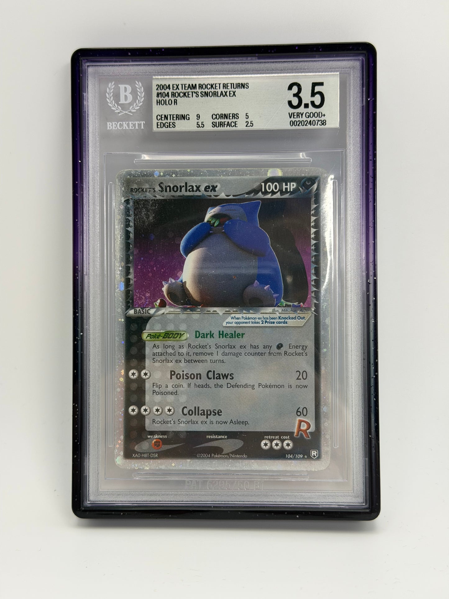 BGS 3.5 - Snorlax Ex 104/109 - Team Rocket Returns