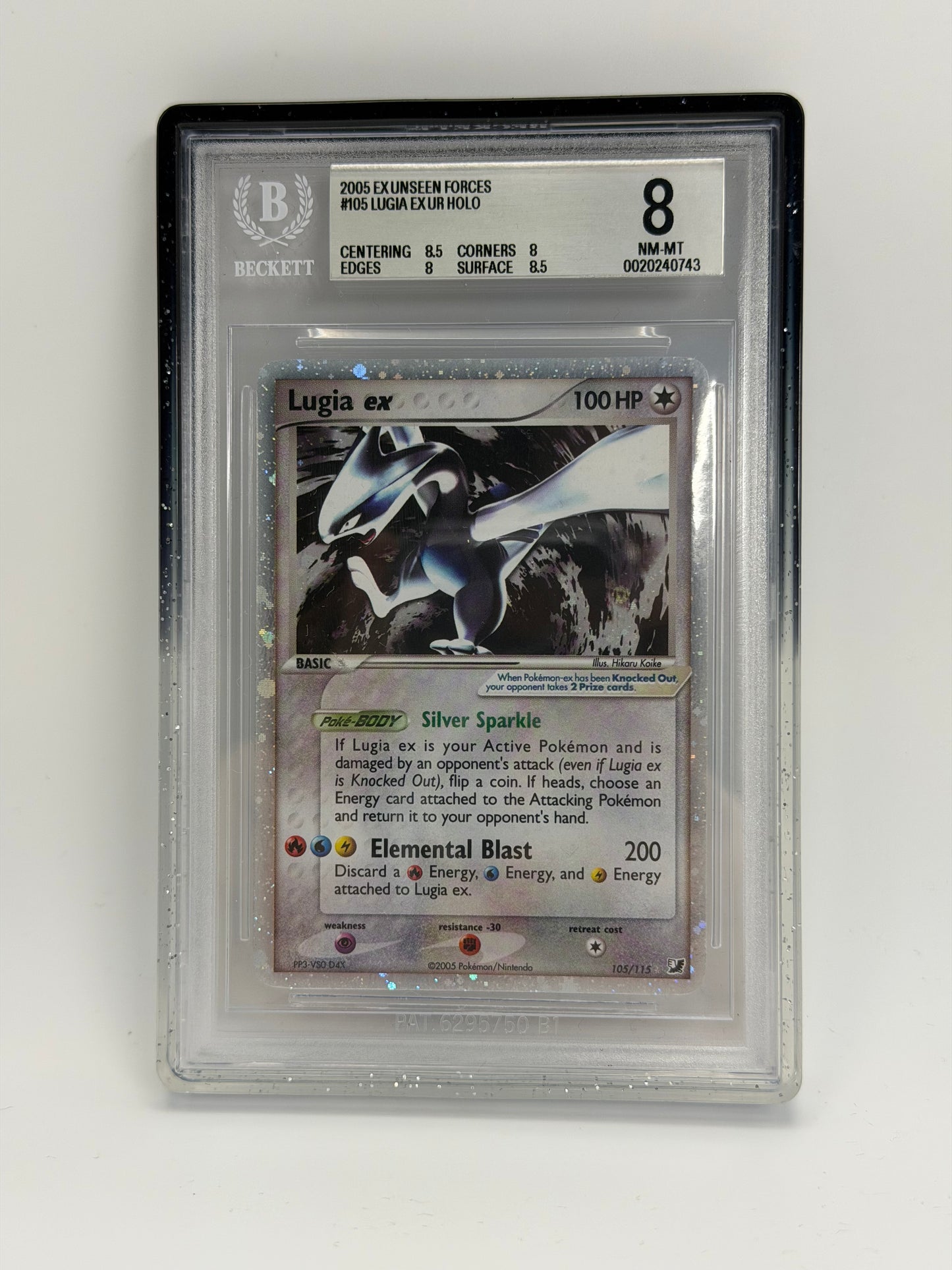 BGS 8 - Lugia Ex 105/115 - Unseen Forces