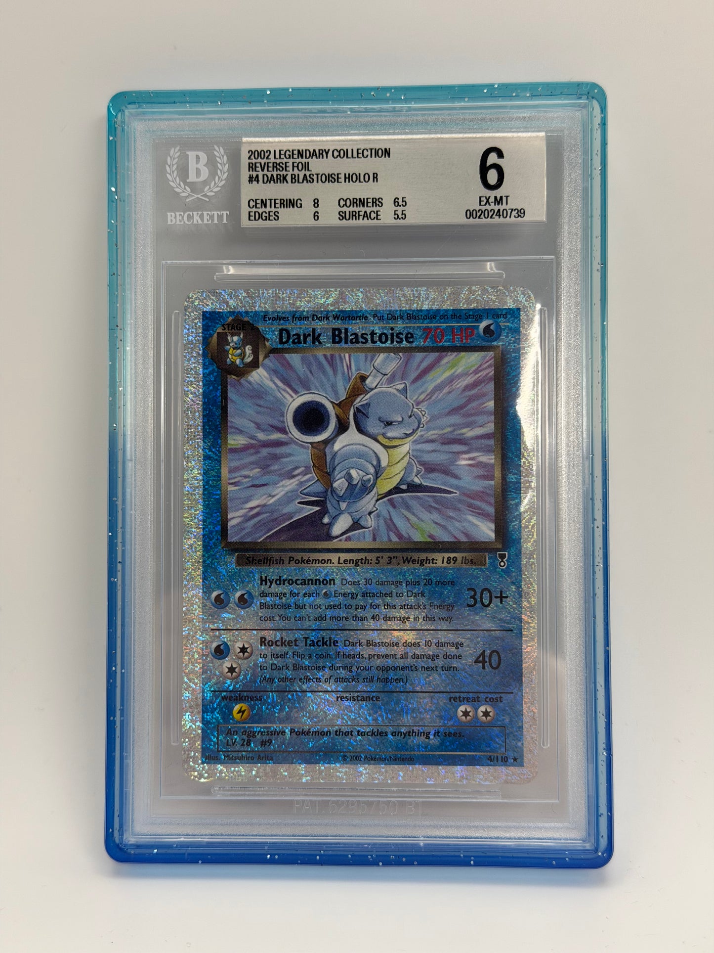 BGS 6 - Blastoise Reverse Holo 4/110 - Legendary Collection
