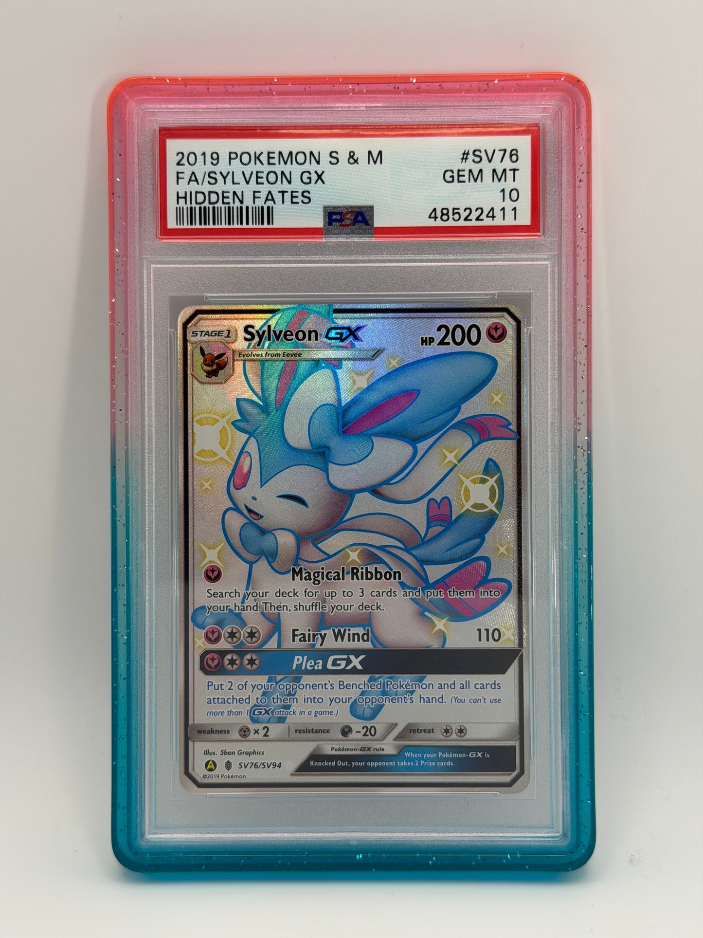 PSA 10 - Sylveon GX SV76/SV94 - Hidden Fates