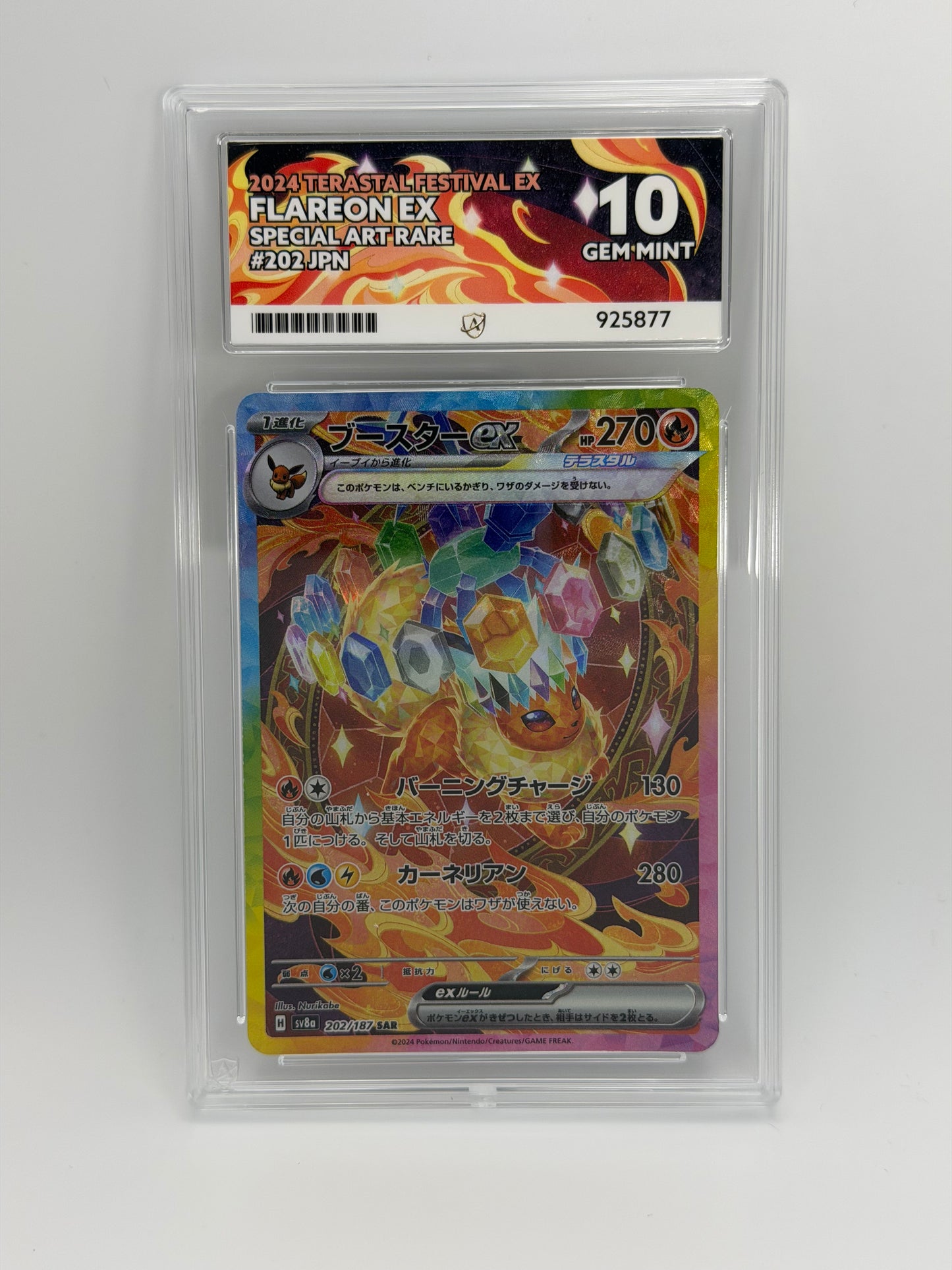 Ace 10 - Flareon Ex 202/187 - Terestal Festival / sv8a (1)