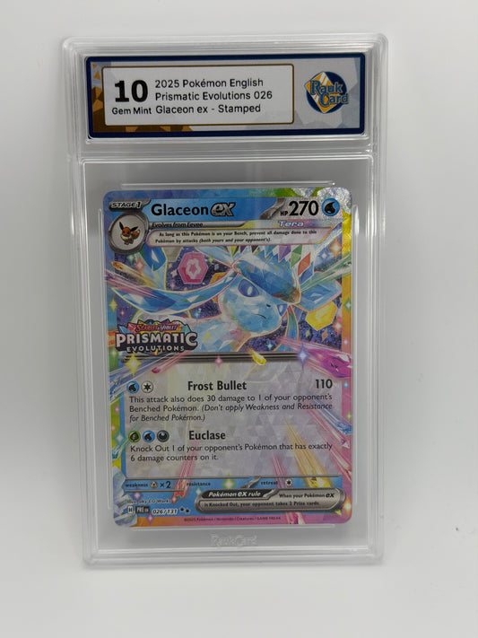 RC 10 - Glaceon Ex 026/131 Stamped - Prismatic Evolutions