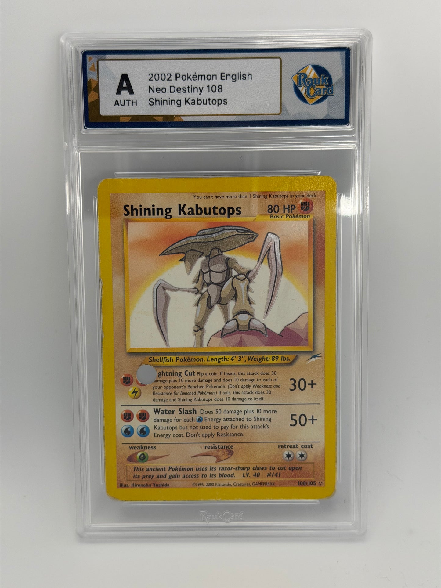 RC A - Shining Kabutops 108/105 - Neo Destiny
