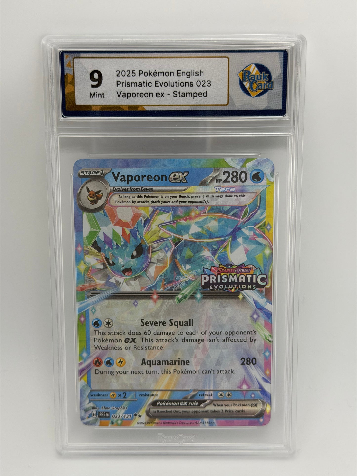 RC 9 - Vaporeon 023/131 Stamped - Prismatic Evolutions