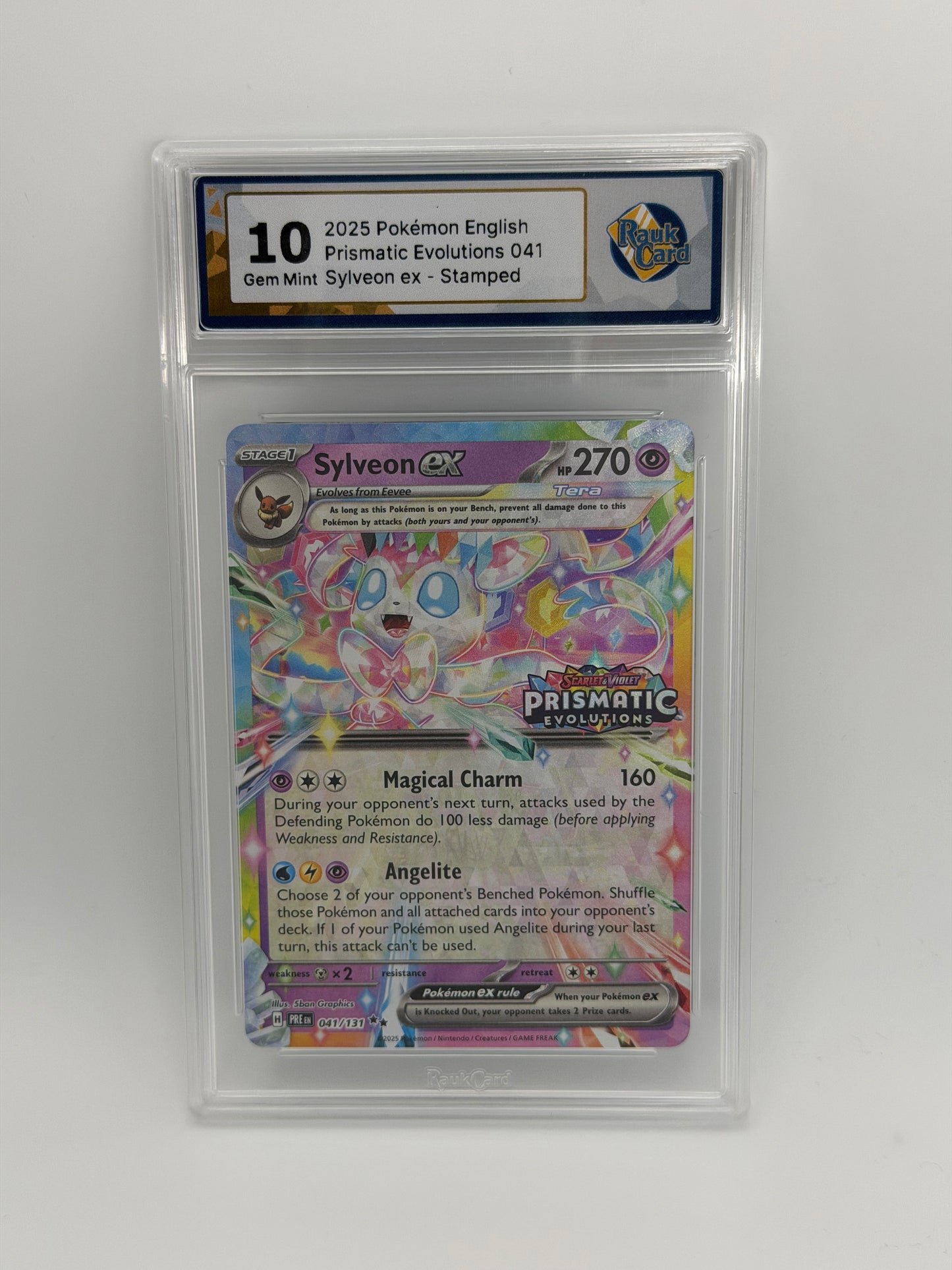 RC 10 - Sylveon Ex 041/131 Stamped - Prismatic Evolutions