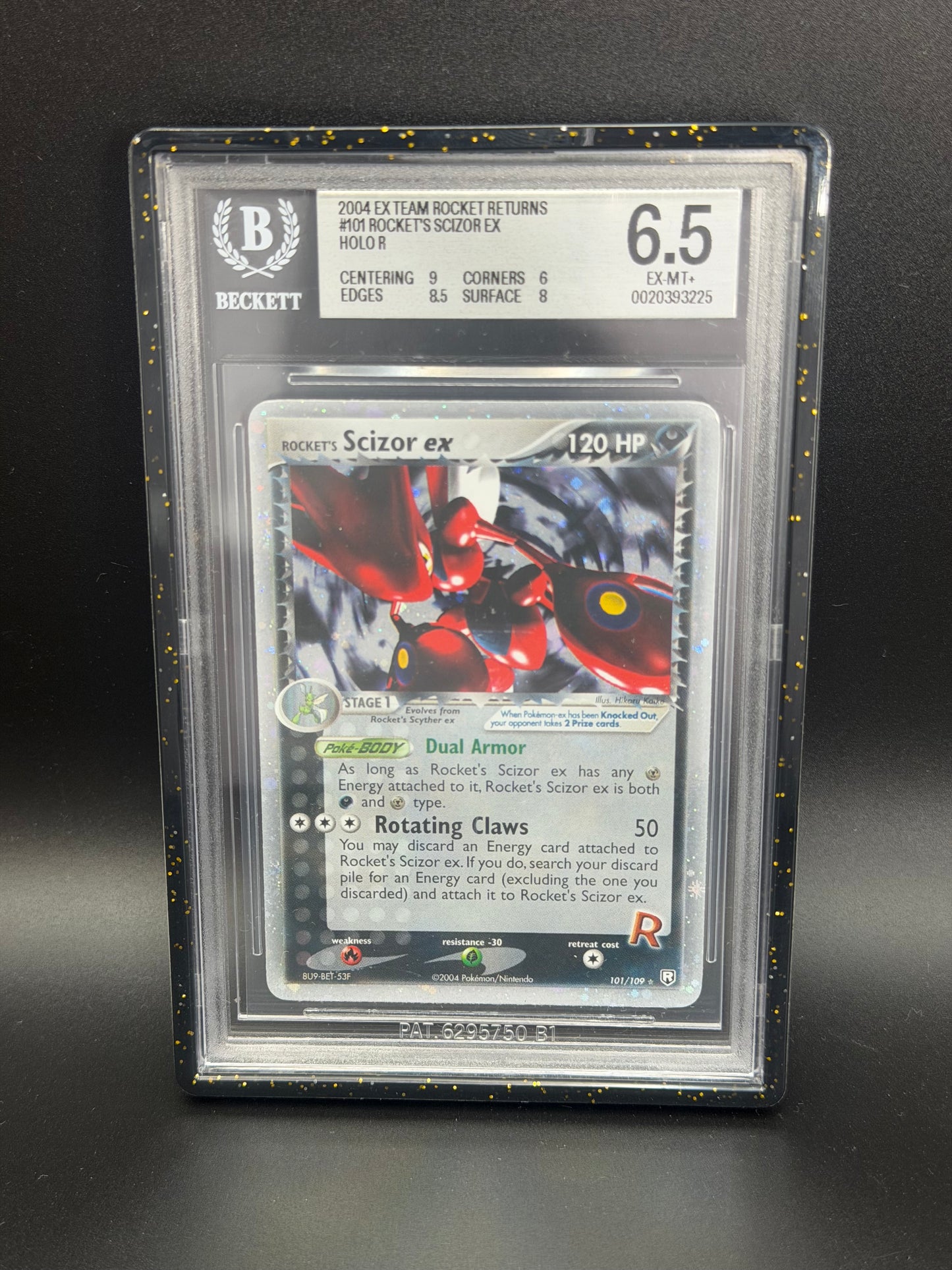 BGS 6.5 - Rocket's Scizor Ex 101/109 - Ex Team Rocket Returns