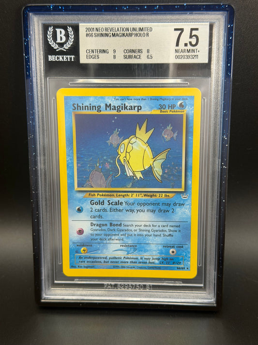BGS 7.5 - Shining Magikarp 66/64 - Neo Revelation