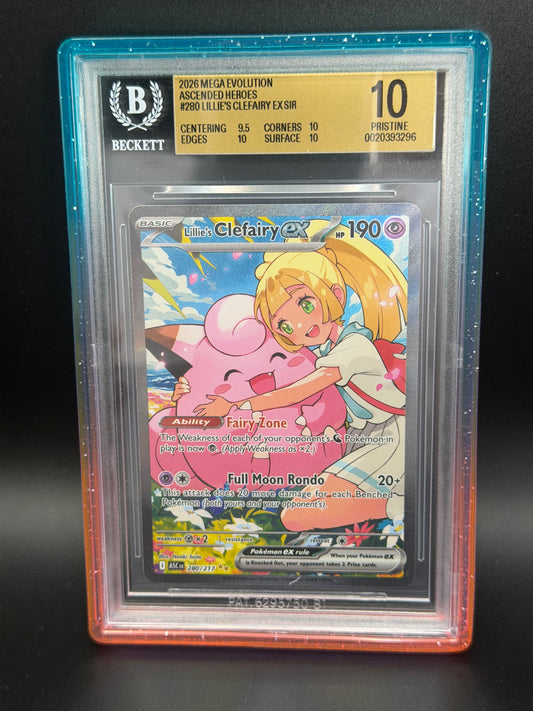 BGS 10 - Lillie's Clefairy Ex 280/217 - Ascended Heroes
