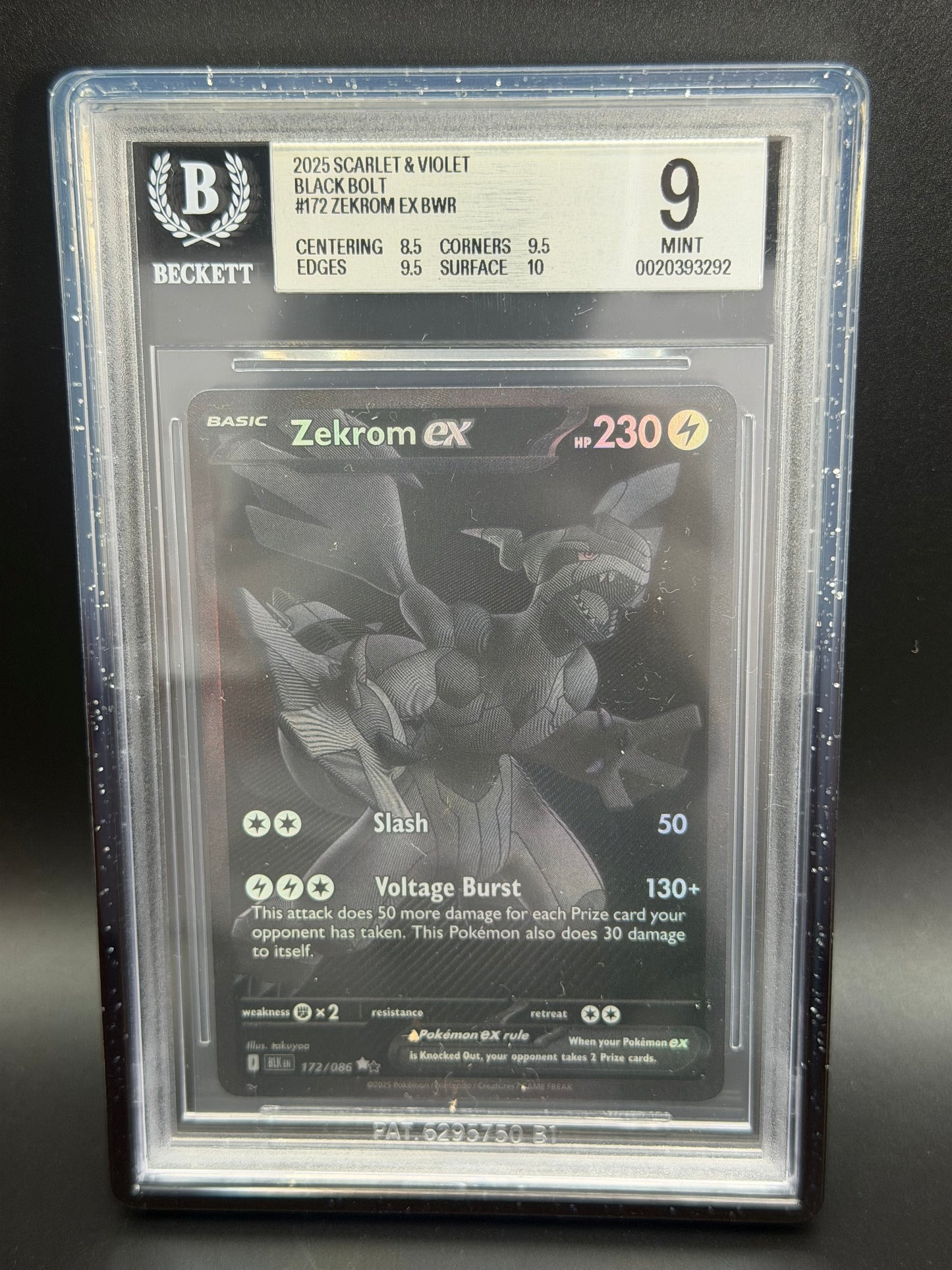 BGS 9 - Zekrom Ex 172/086 - Black Bolt