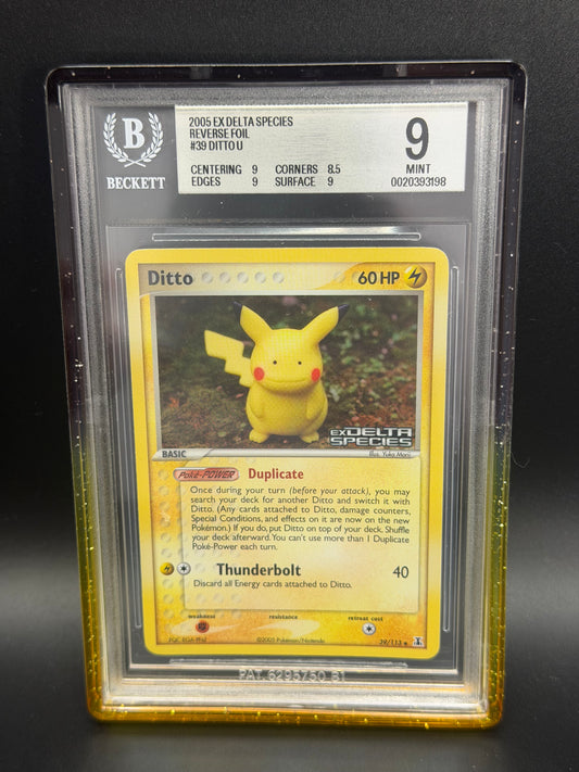 BGS 9 - Ditto (Pikachu) Reverse Holo Stamped 39/113 - Delta Species