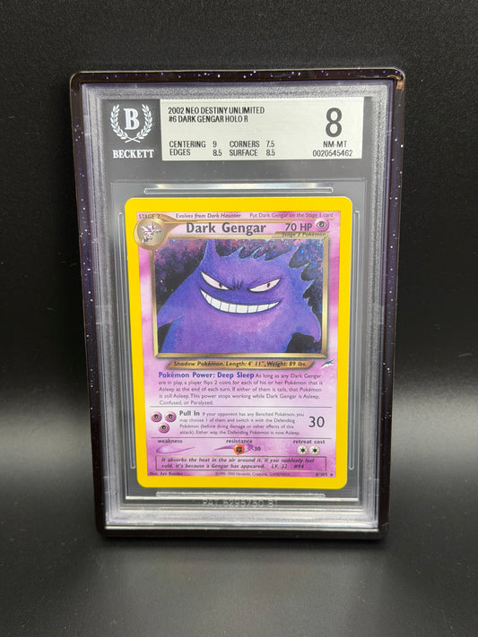 BGS 8 - Dark Gengar 6/105 - Neo Destiny