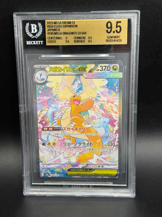 BGS 9.5 - Mega Dragonite Ex 246/193 - Mega Dream Ex