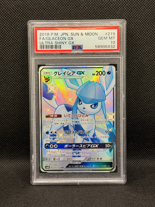 PSA 10 - Glaceon GX 215/150 - Ultra Shiny GX