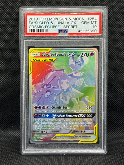 PSA 10 - Solgaleo & Lunala GX 254/236 - Cosmic Eclipse