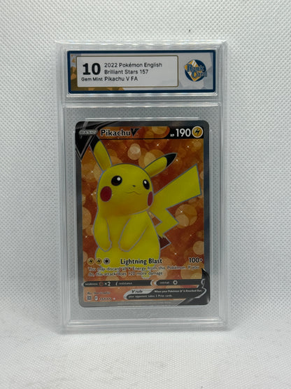 RC 10 - Pikachu V 157/172 - Brilliant Stars