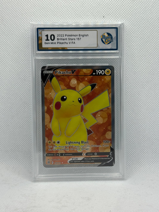 RC 10 - Pikachu V 157/172 - Brilliant Stars