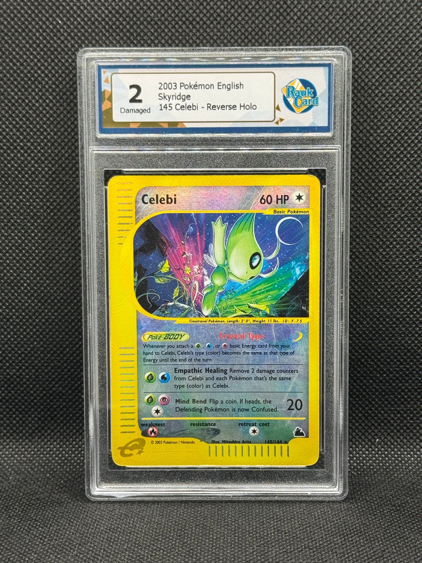 RC 2 - Crystal Celebi Reverse Holo 145/144 - Skyridge