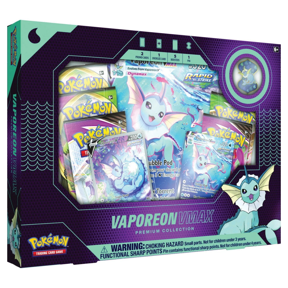 Pokémon TCG: Vaporeon VMAX Premium Collection EU Version