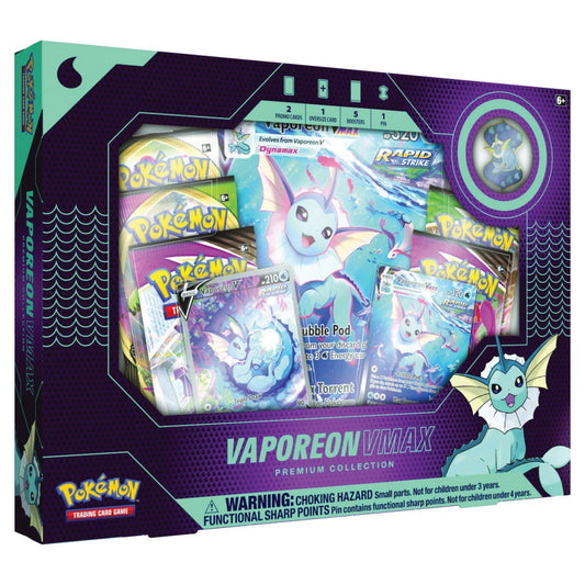 Pokémon TCG: Vaporeon VMAX Premium Collection EU Version
