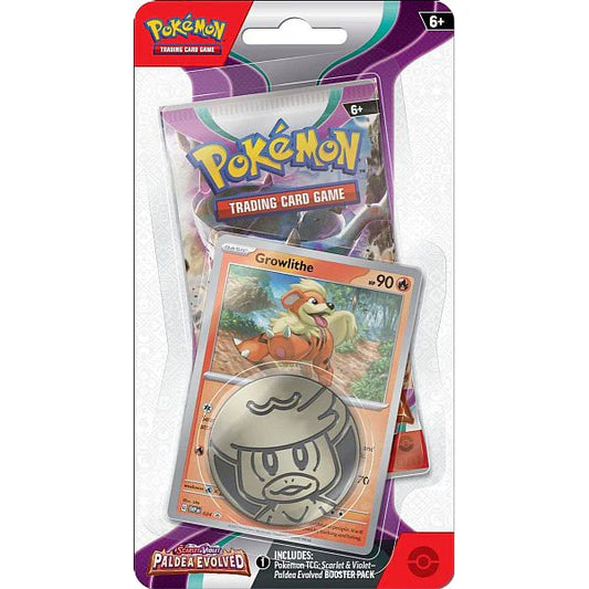 Pokemon TCG Scarlet & Violet - Paldea Evolved Checklane Blister Growlithe