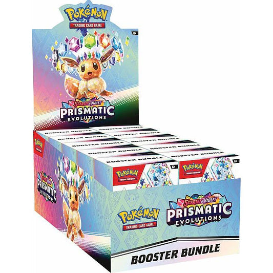 Pokémon TCG: Scarlet & Violet Prismatic Evolutions - Booster Bundle Display