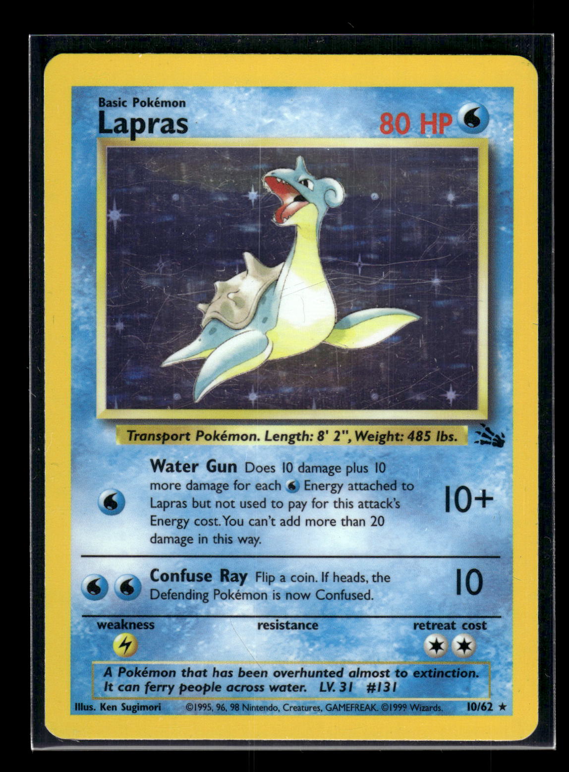 Lapras (10) 10/62 Fossil