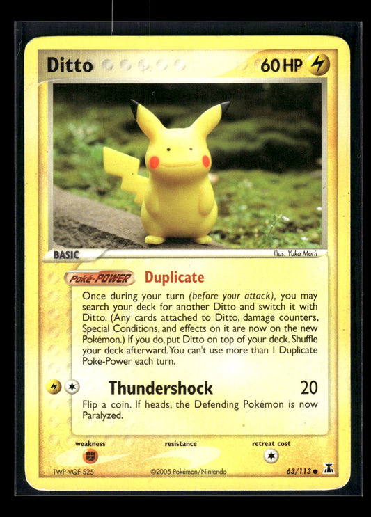 Ditto - 63/113 (Pikachu) 063/113 Delta Species