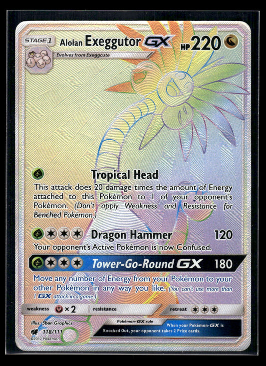 Alolan Exeggutor GX (Secret) 118/111 SM - Crimson Invasion