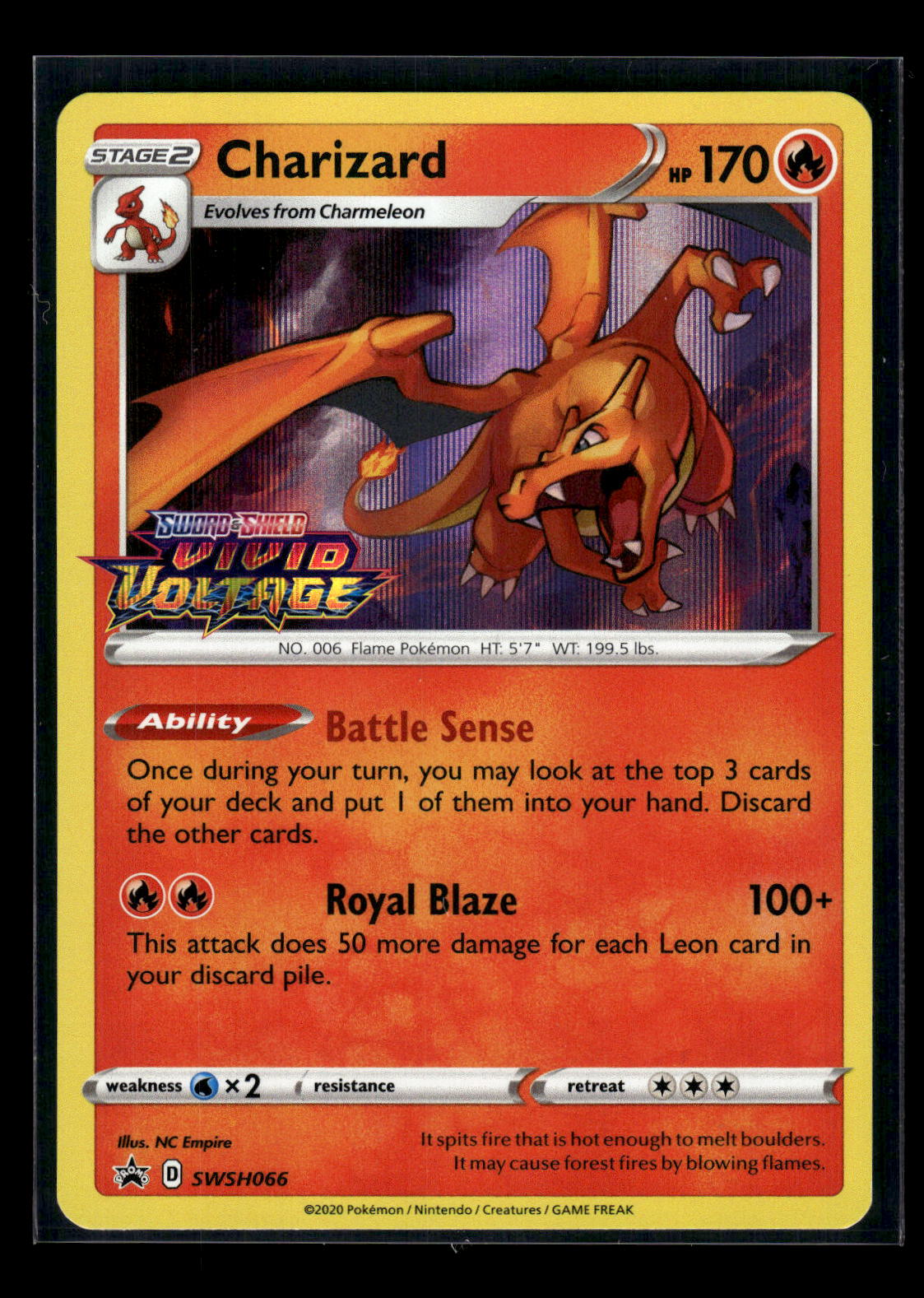 Charizard - (Prerelease) SWSH066 SWSH: Sword & Shield Promo Cards