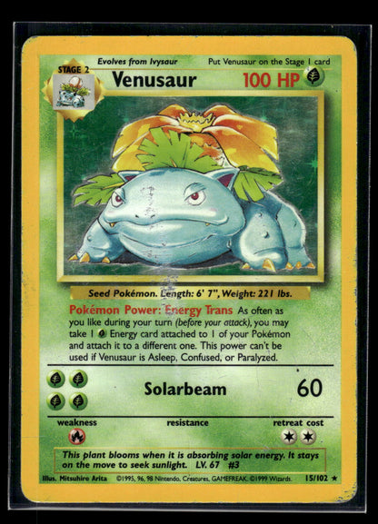 Venusaur 015/102 Base Set